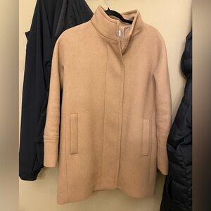 J. Crew City coat with button neck